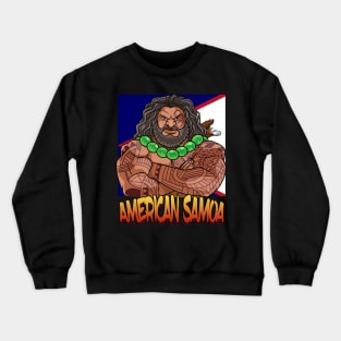 American Samoa Samoan Flag Polynesian Pride Crewneck Sweatshirt